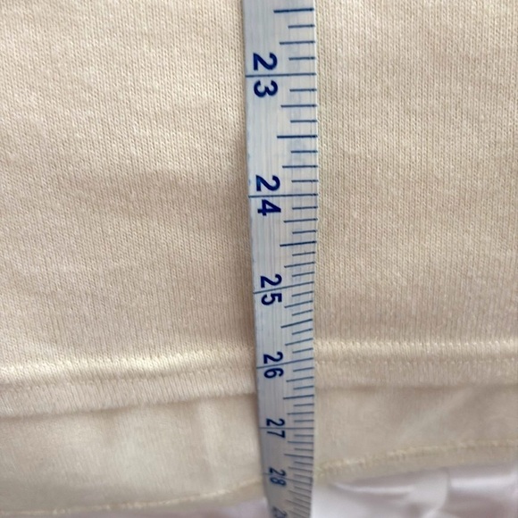 Calvin Klein Soft, Cream High/Low Top with Decorative Pocket, Studs. Size XL - Picture 12 of 12